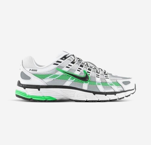 Nike p-6000 trainer metallic green black