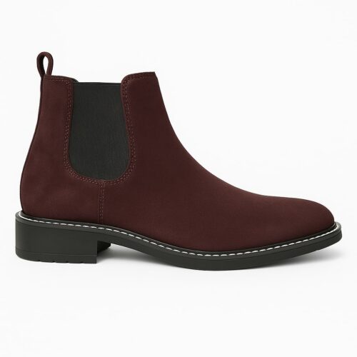 CHELSEA BOOT CHOCOLATE BROWN SUEDE MATERIAL