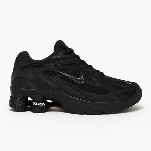Nike shox 2025 tripple black supreme