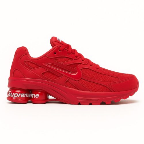 Nike shox 2025  red grey