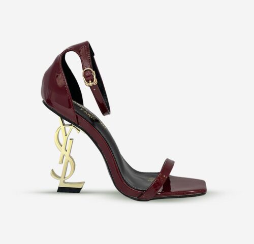 YSL- signature strings wine heels